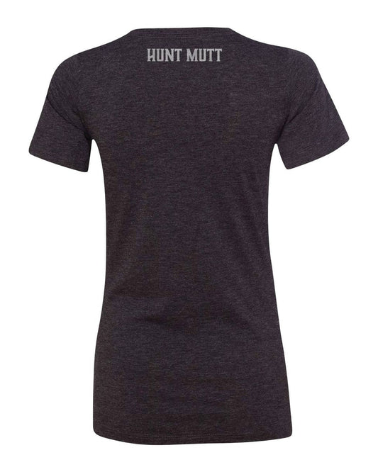 Women's V - Neck Classic Logo T-shirt - Hunt Mutt