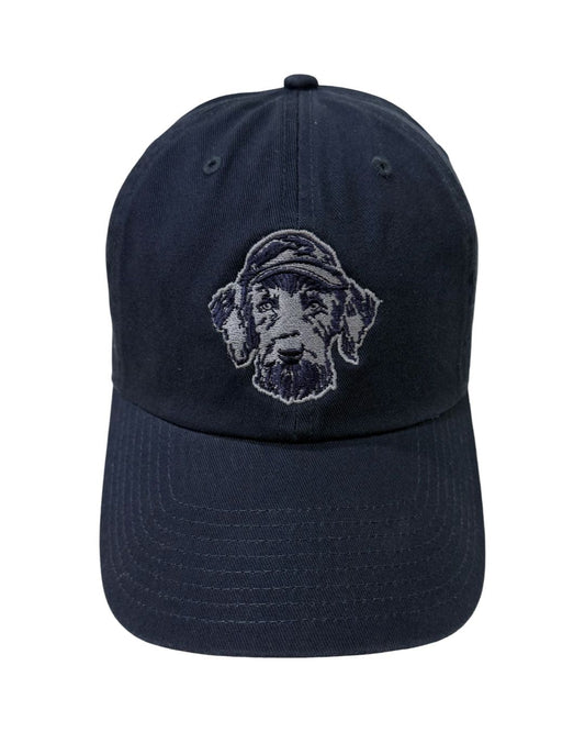 Hunt Mutt dark dad hat cotton twill – front view