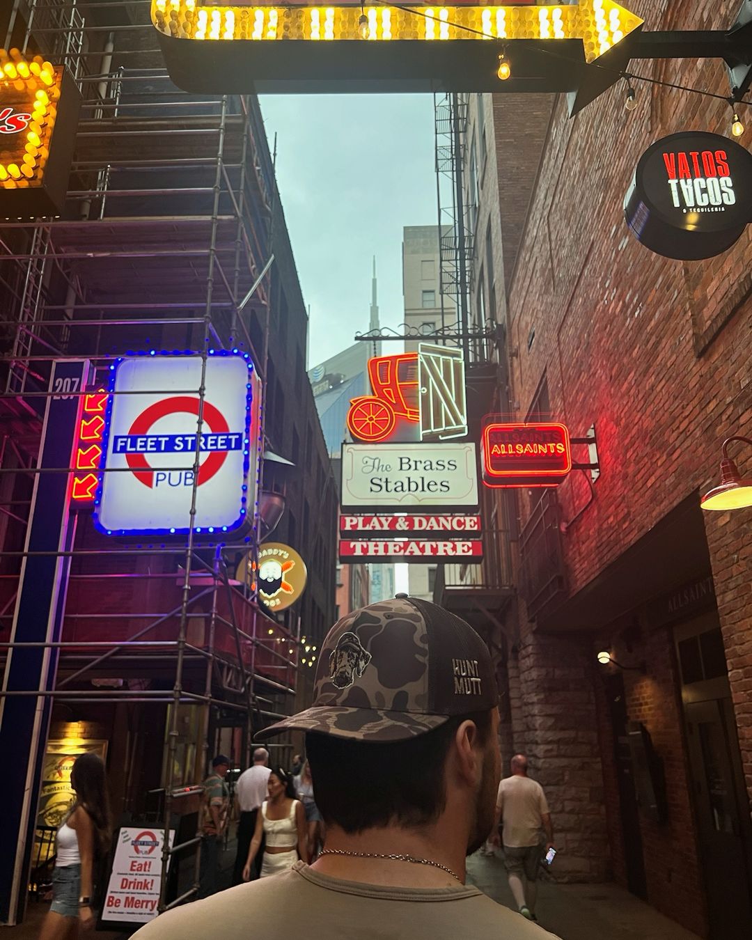 Outdoor lifestyle shot featuring Hunt Mutt camo trucker hat