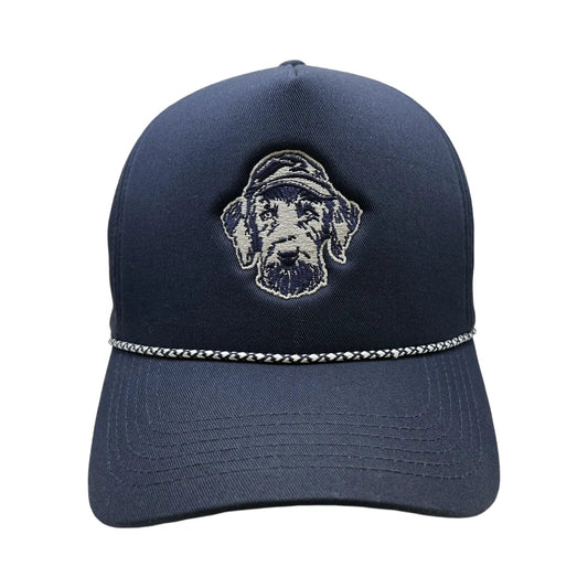 Hunt Mutt rope hat logo-only cotton twill – front view